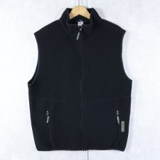 画像1: 90's BLACK DIAMOND USA製 フリースベスト BLACK XL (1)