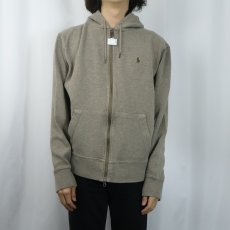 画像2: POLO Ralph Lauren ロゴ刺繍 コットンニットジップパーカー L (2)