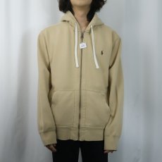 画像2: POLO Ralph Lauren ロゴ刺繍 スウェットジップパーカー XL (2)