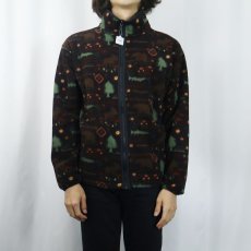 画像2: 90's L.L.Bean 総柄 フリースジャケット (2)