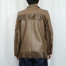 画像3: 60's〜 Custom Coat Co., Inc. フリンジ付き ディアスキンレザージャケット (3)