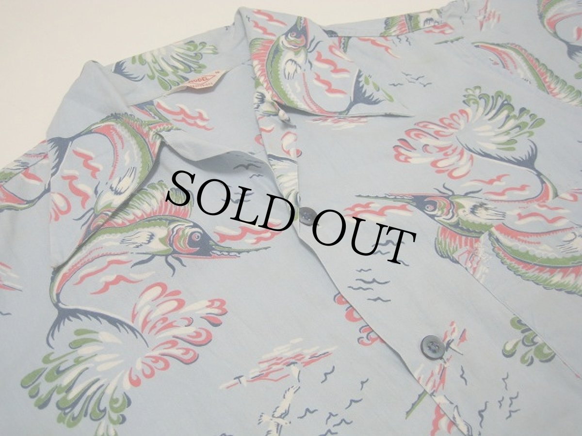 画像1: 50's COTTON ALOHA SHIRT (1)