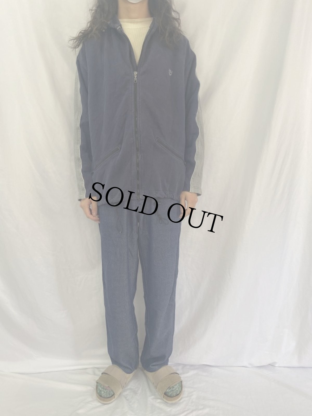 画像2: Timberland ロゴ刺繍 ツートーン スウェットパーカー (2)