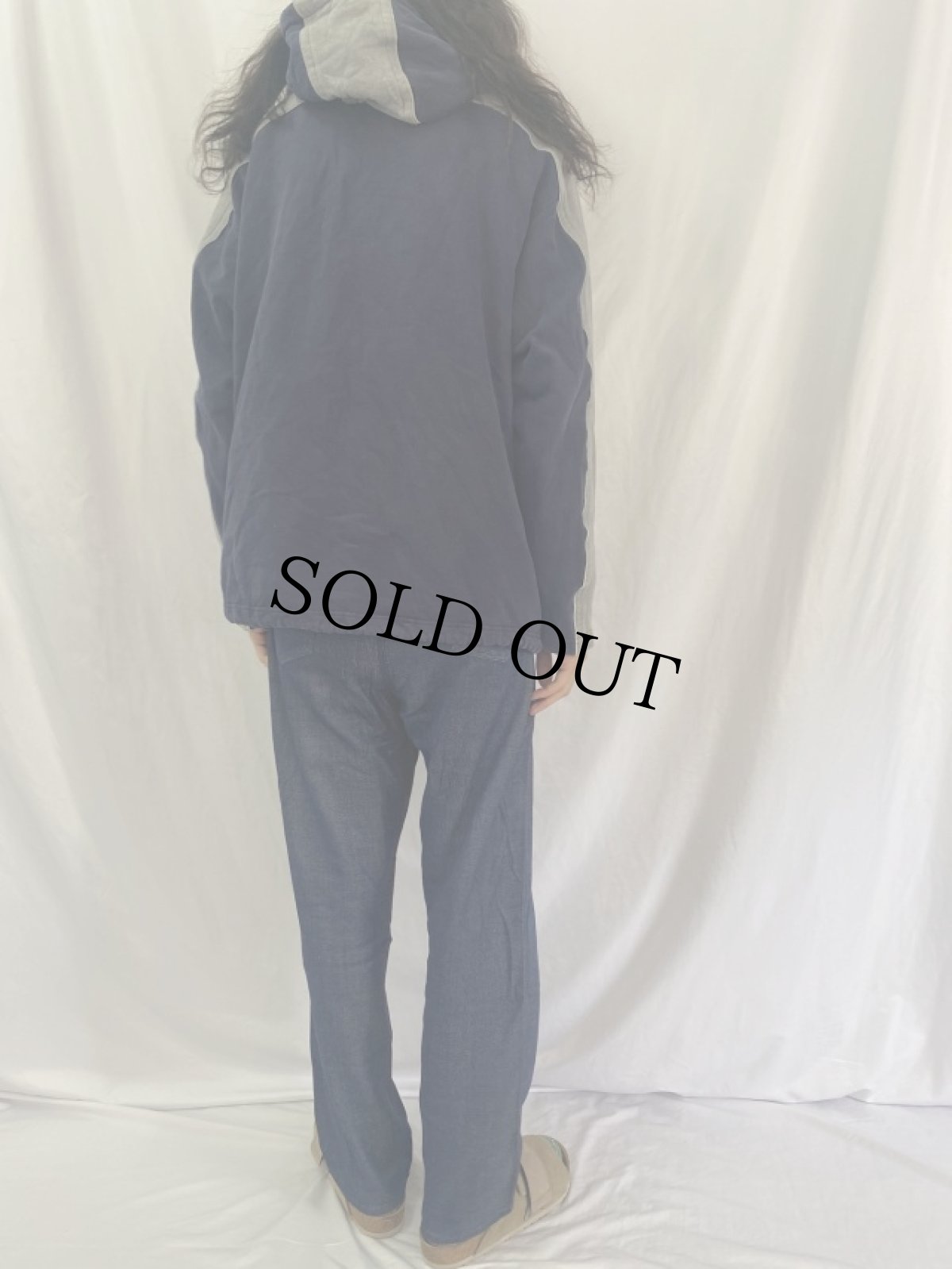 画像4: Timberland ロゴ刺繍 ツートーン スウェットパーカー (4)