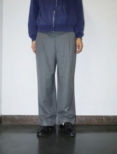 画像2: Arthur Winer 2タック ウールスラックス W34 (2)