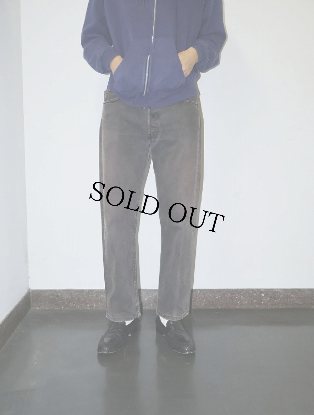 画像3: 90's Levi's 501 USA製 "サルファブラック" ブラックデニムパンツ W31 (3)