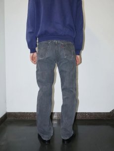 画像3: 90's Levi's 501 USA製 先染め ブラックデニムパンツ W32 (3)