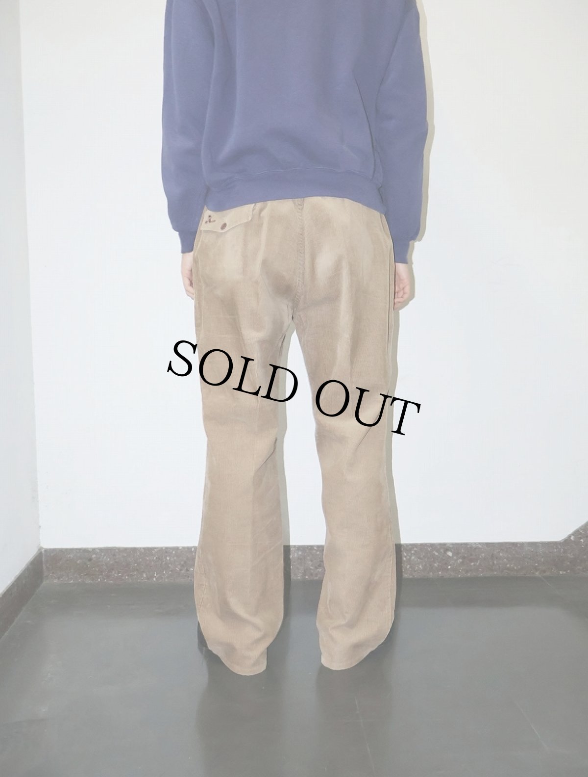 画像4: 80〜90's Hobie USA製 太畝コーデュロイ イージーパンツ (4)