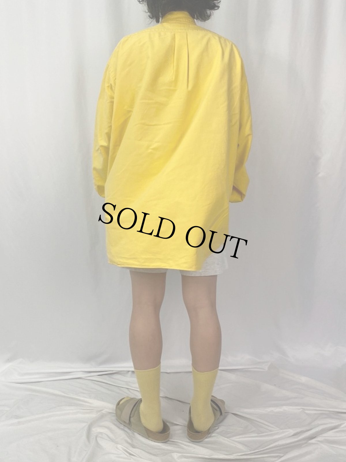 画像4: Ralph Lauren "BIG SHIRT" コットンボタンダウンシャツ XXL (4)