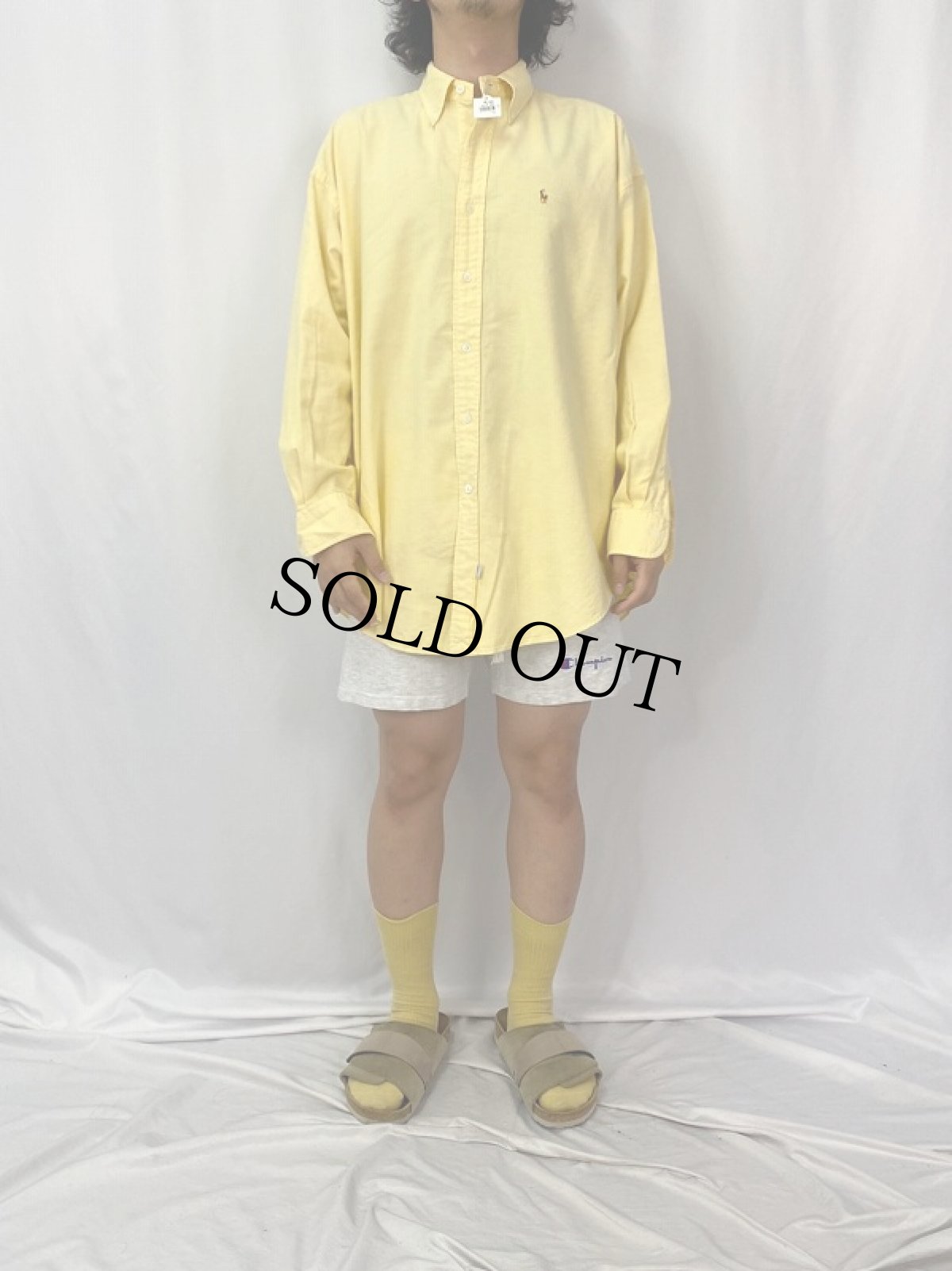 画像2: Ralph Lauren "The Big Oxford" オックスフォードボタンダウンシャツ SIZE14 (2)