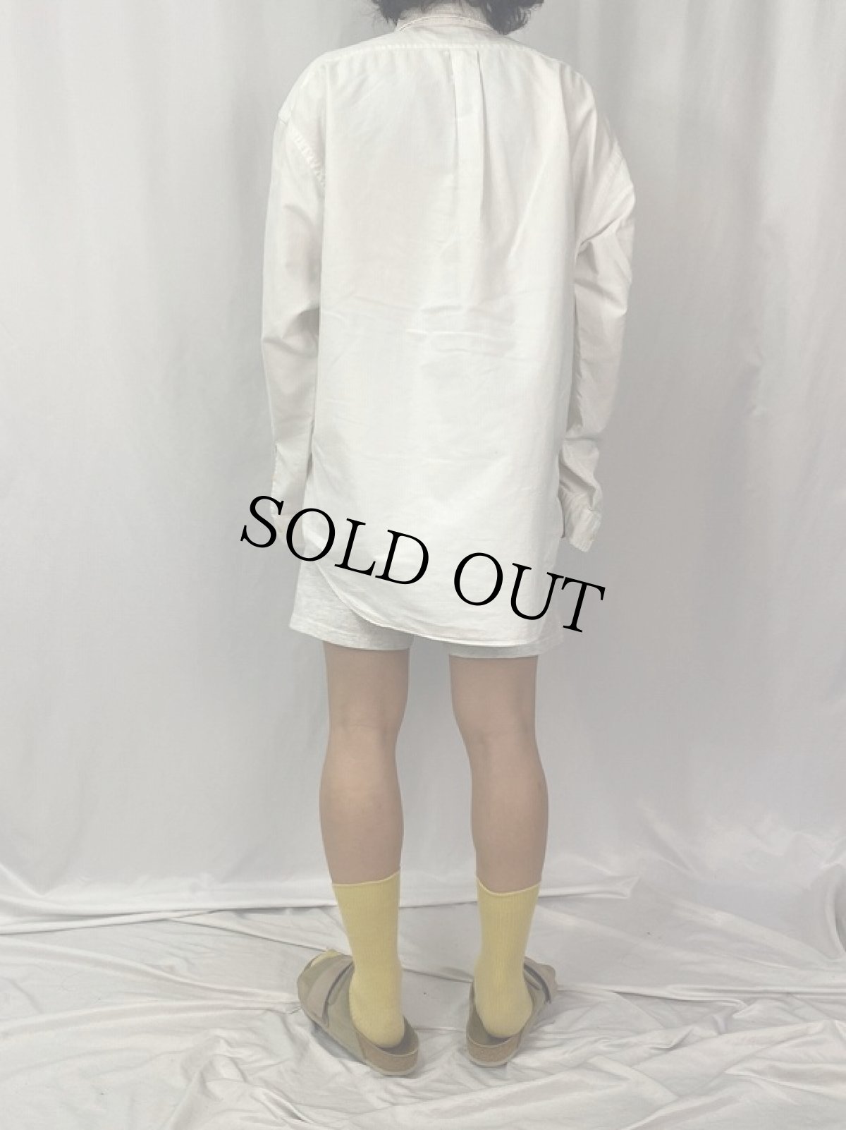 画像4: Ralph Lauren "BIG SHIRT" コットンボタンダウンシャツ L (4)