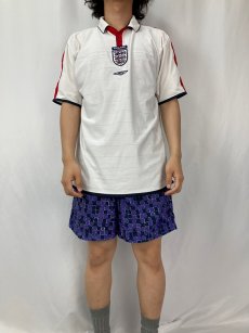 画像2: UMBRO England サッカーユニフォームシャツ L (2)