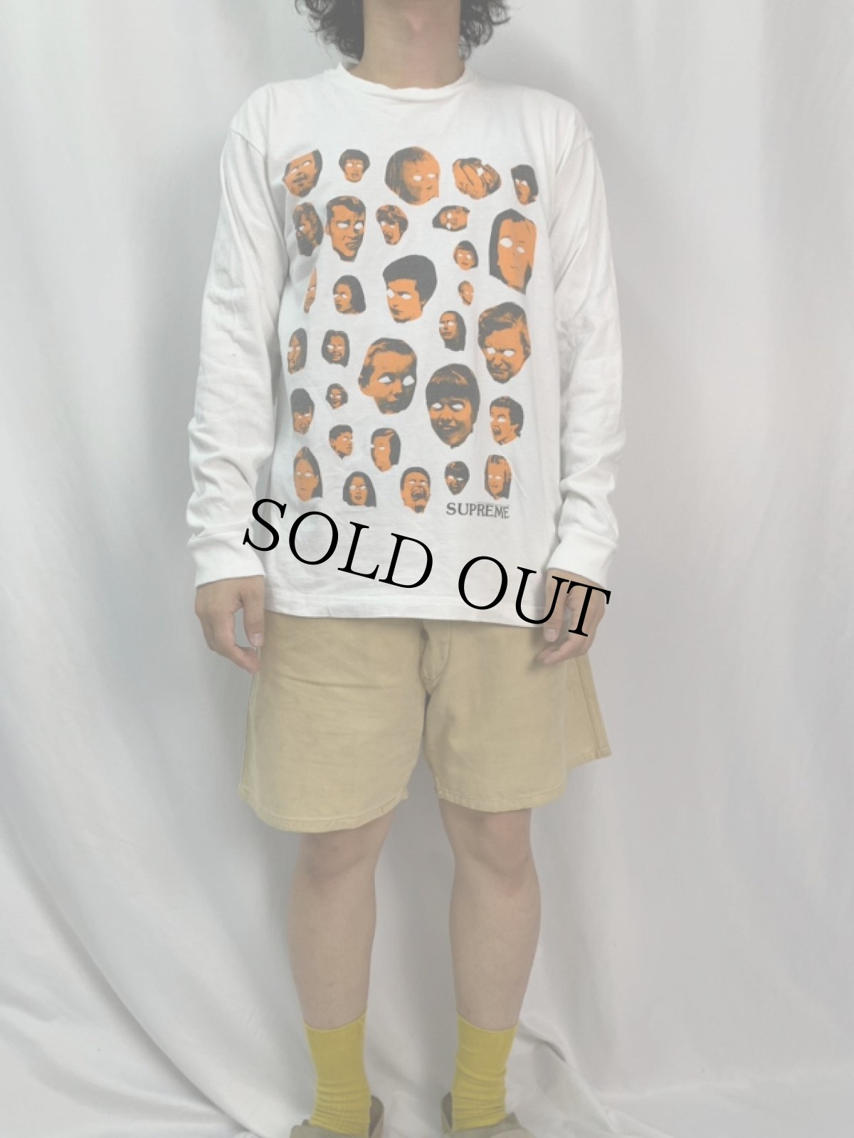 画像2: 19AW Supreme USA製 "Faces" プリントロンT M (2)