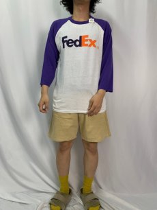 画像5: FedEx ロゴプリントラグランTシャツ (5)