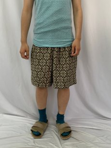 画像2: 90’s Burberrys of LONDON レーヨン総柄ショーツ W31 (2)