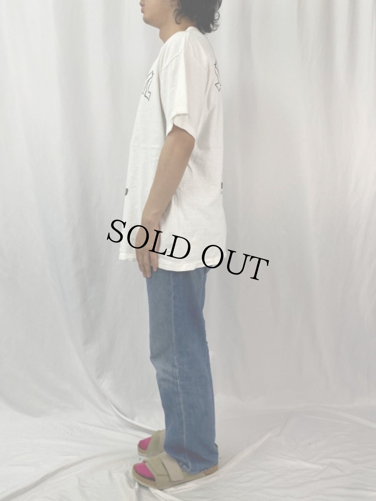 画像4: 90's POPEYE USA製 "OLIVE" キャラクタープリントTシャツ L (4)