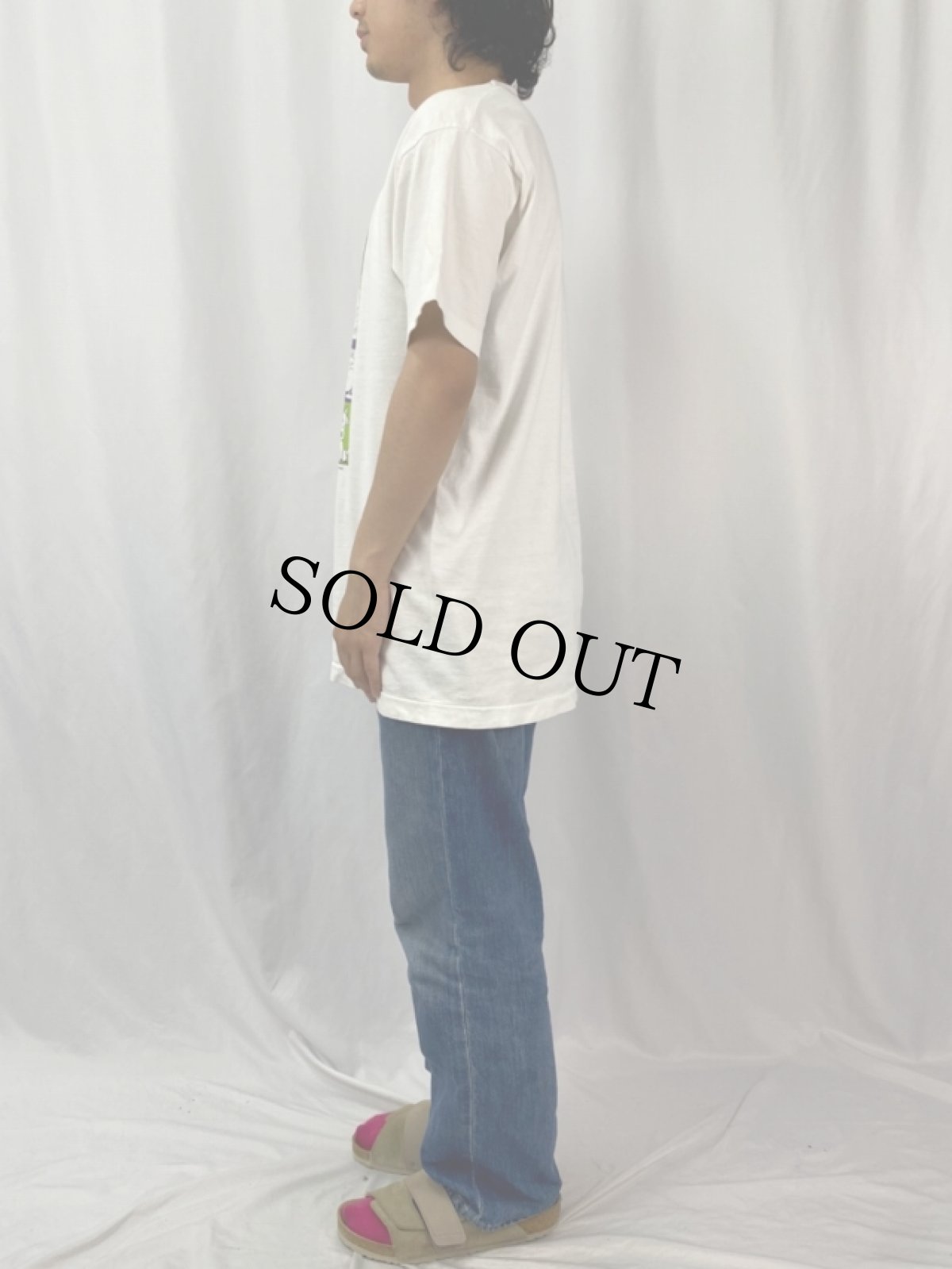 画像3: 90's NICKELODEON USA製 TVチャンネル アニメキャラクターTシャツ L (3)