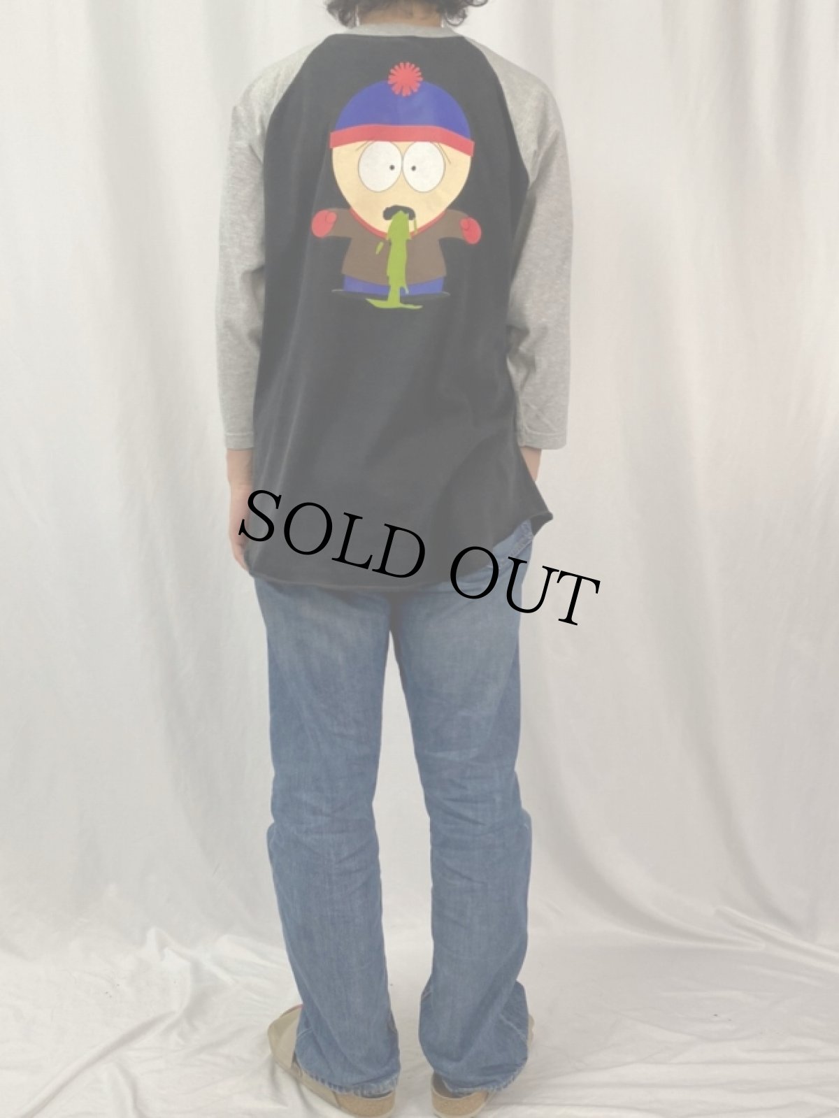 画像5: 90's SOUTH PARK USA製 キャラクタープリント ラグランTシャツ (5)