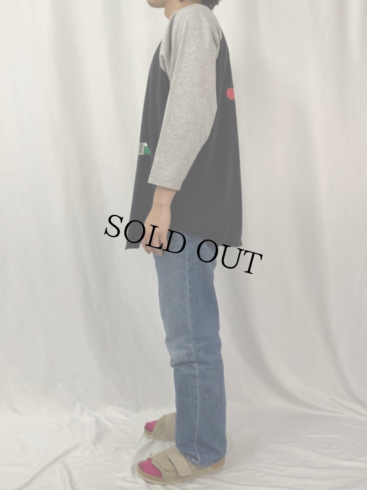 画像4: 90's SOUTH PARK USA製 キャラクタープリント ラグランTシャツ (4)