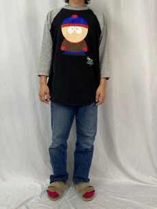 画像3: 90's SOUTH PARK USA製 キャラクタープリント ラグランTシャツ (3)