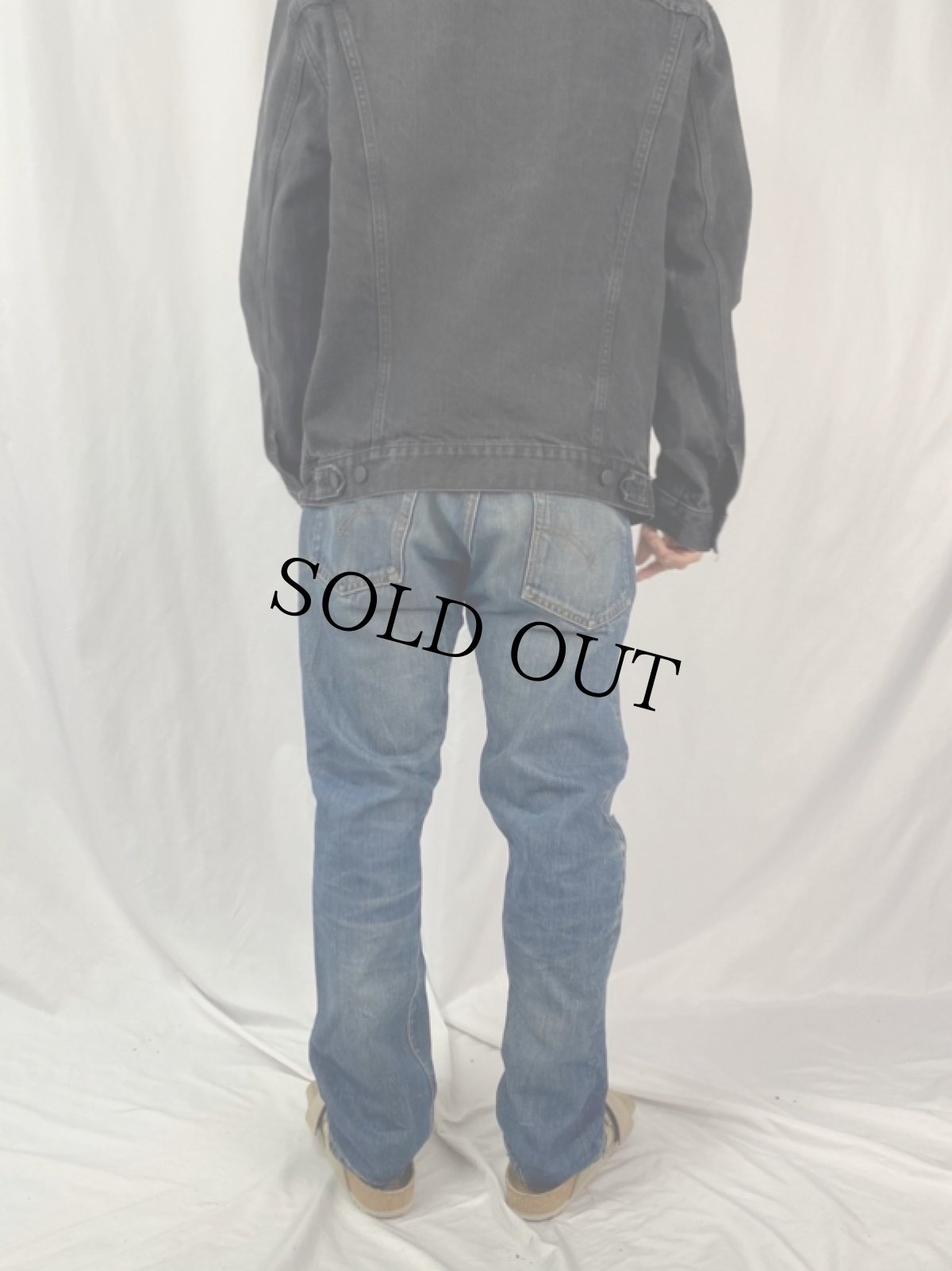 画像4: 60〜70's LEVI'S 505 BIGE デニムパンツ W35 (4)