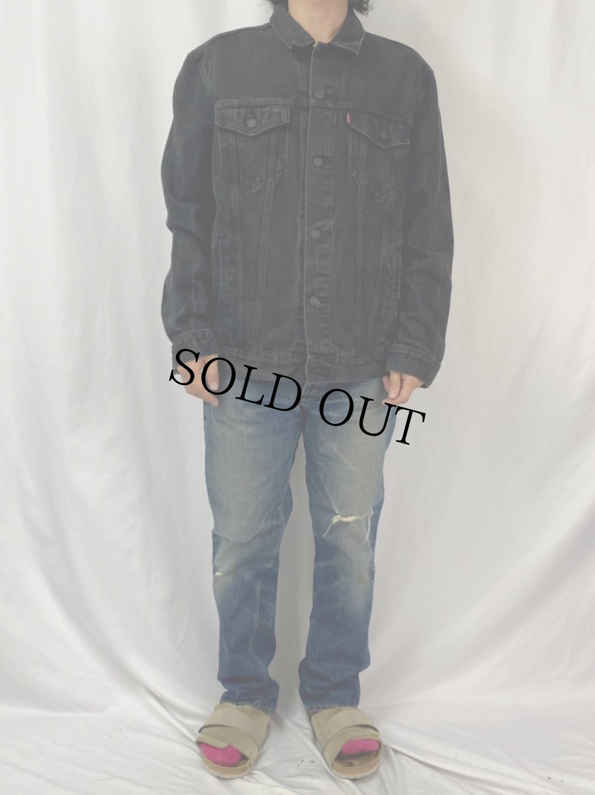 画像2: 60〜70's LEVI'S 505 BIGE デニムパンツ W35 (2)