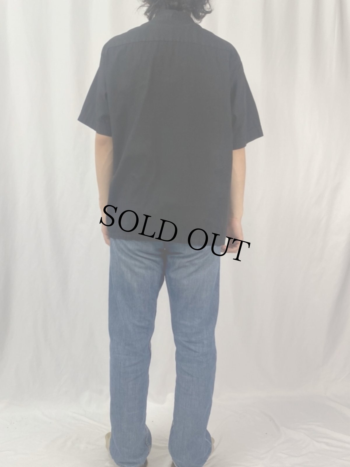 画像4: 60's Gaucho グリッターデザインシャツ L BALCK (4)