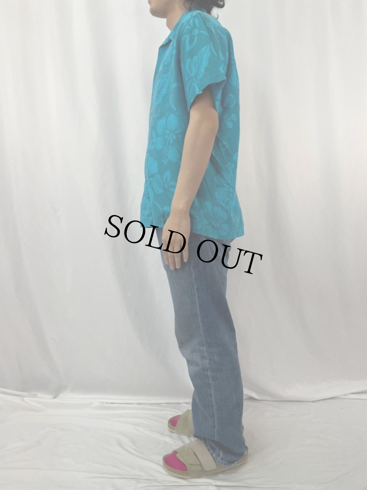 画像3: 70〜80's Specially Hand Made By Florence ハワイアンシャツ (3)