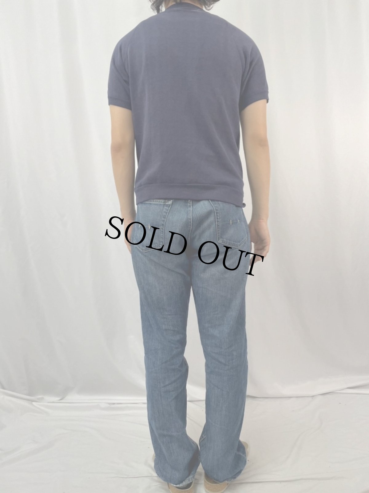 画像4: 70〜80's 無地 ラグラン半袖スウェット (4)