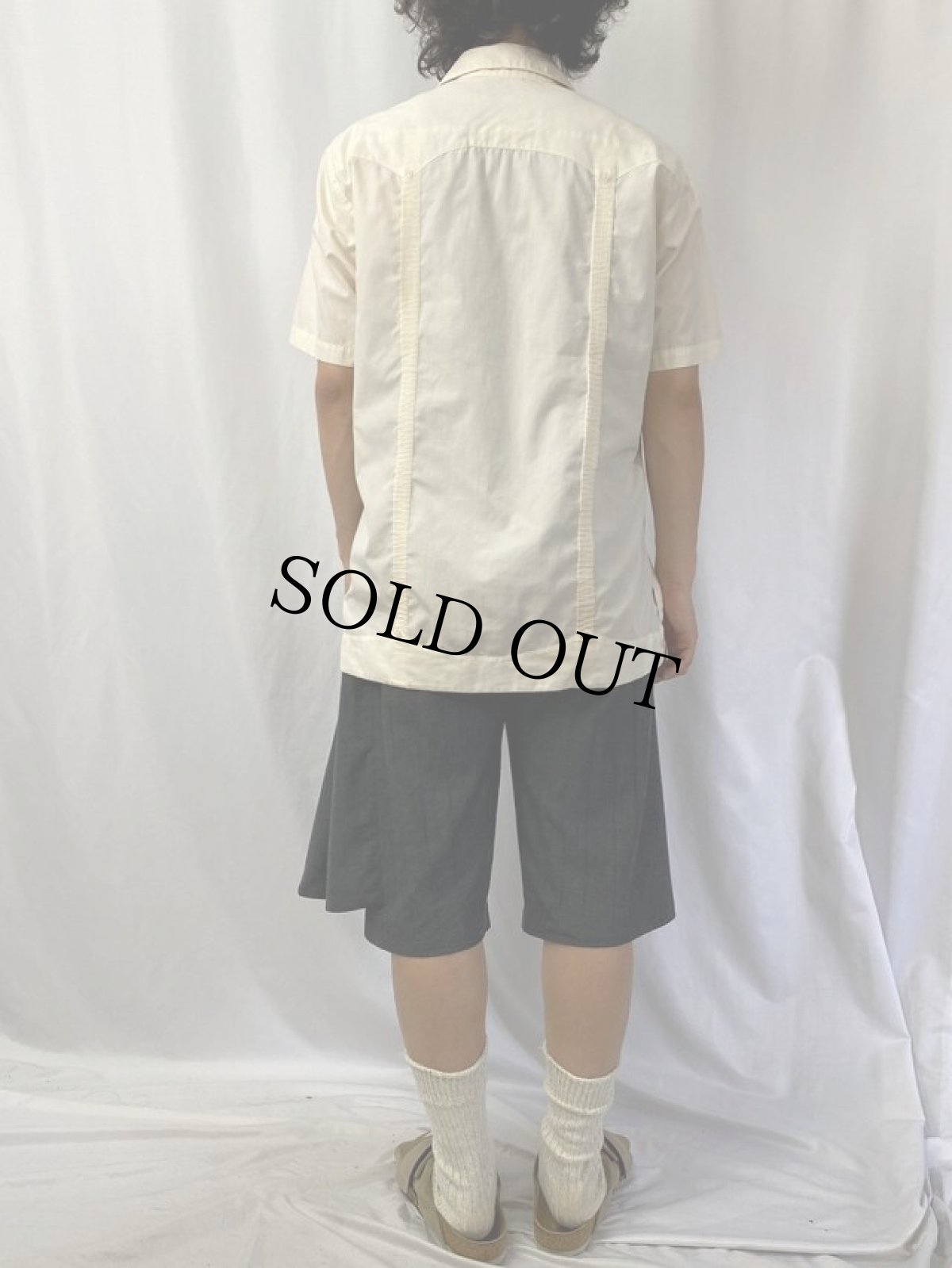 画像4: 90's PANABRISA デザインキューバシャツ M (4)