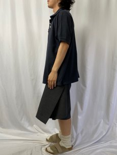 画像3: 70〜80’s CHEMISE LACOSTE FRANCE製 ロゴワッペンポロシャツ BLACK SIZE8 (3)