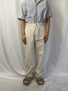 画像2: POLO Ralph Lauren "ANDREW PANT" ストライプ柄 シアサッカースラックス W34 (2)