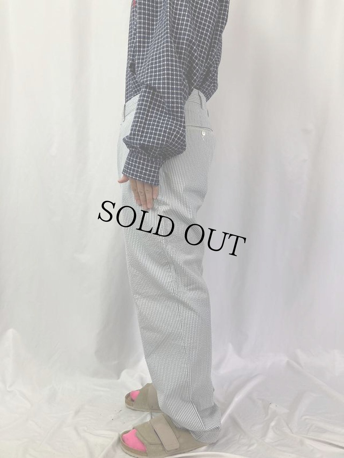 画像3: POLO Ralph Lauren ストライプ柄 シアサッカーパンツ W34 (3)