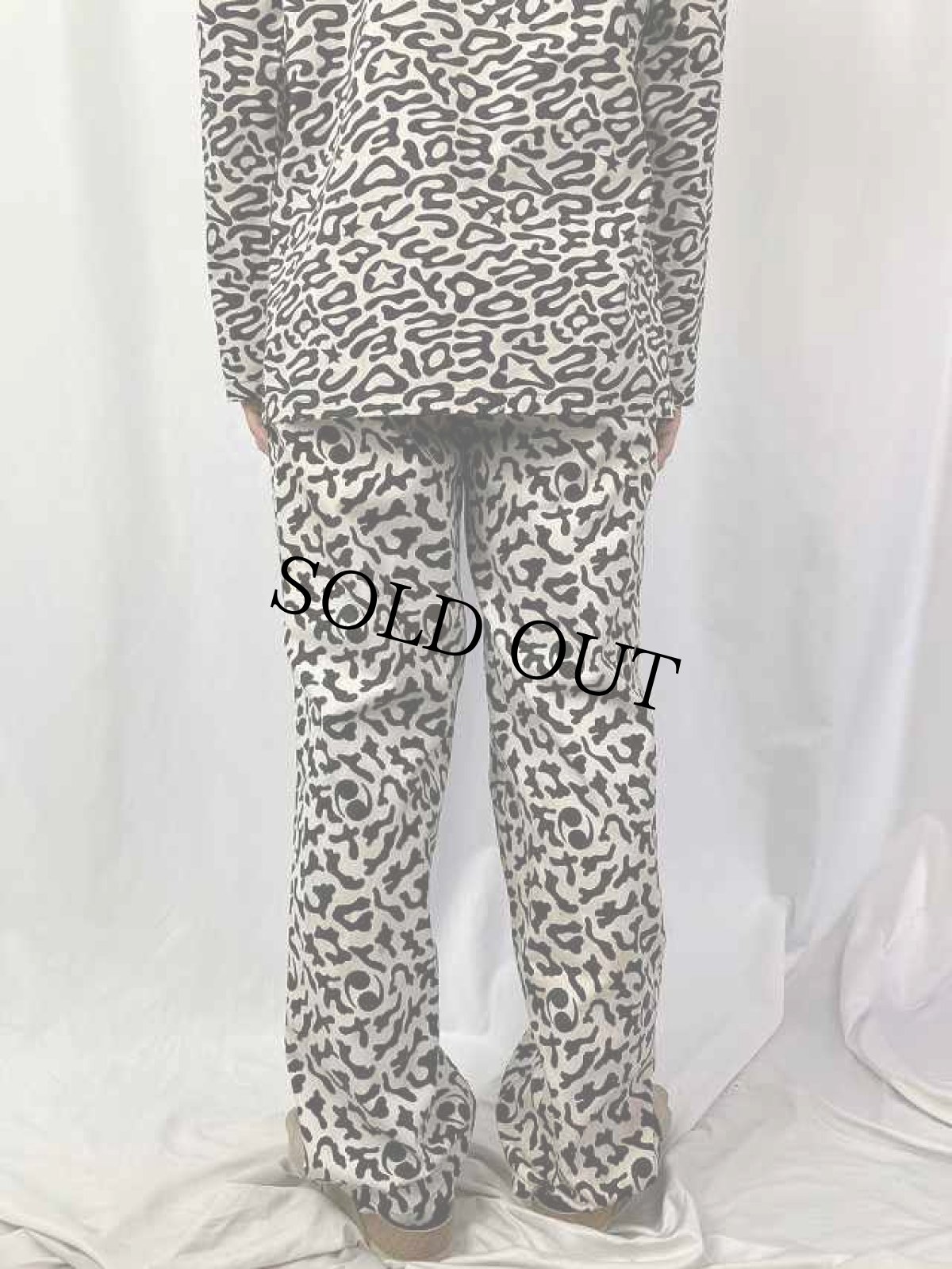 画像4: 70's 韓国 学生軍事訓練用 バクテリア迷彩 HBTパンツ W30 (4)