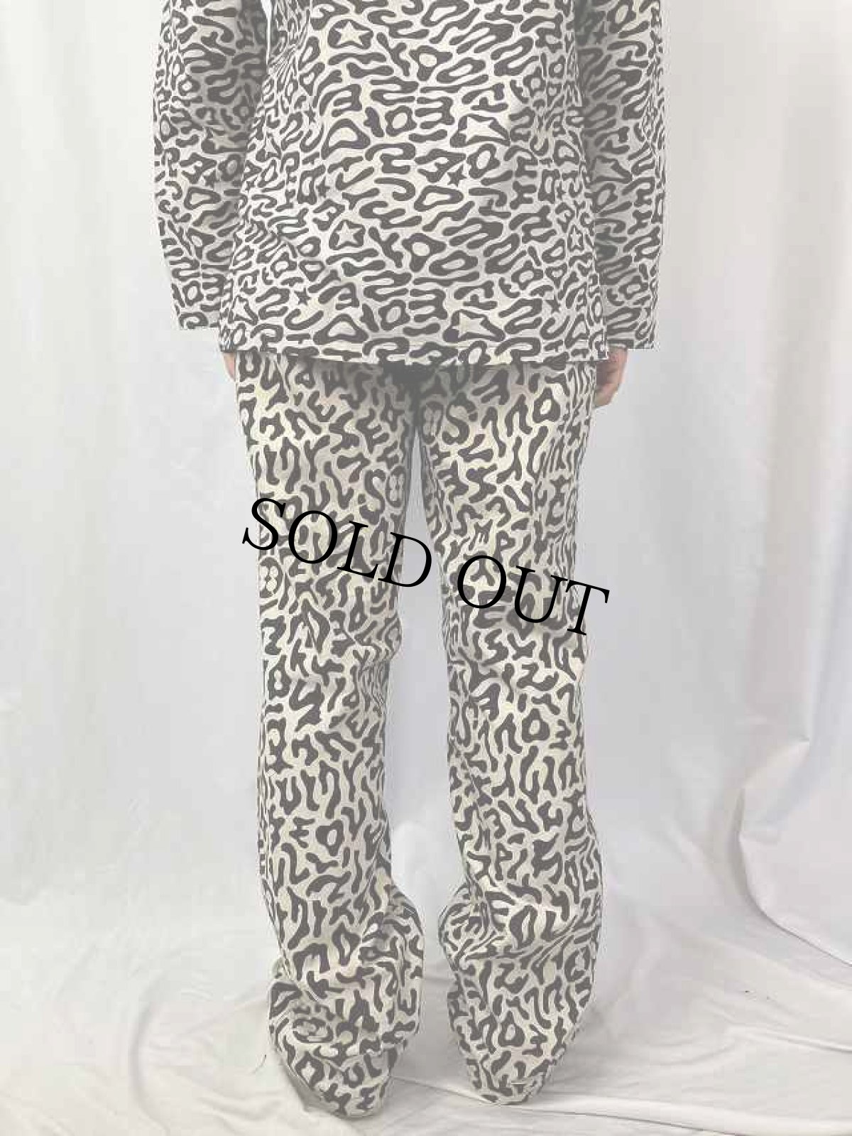 画像4: 70's 韓国 学生軍事訓練用 バクテリア迷彩 HBTパンツ W30 (4)