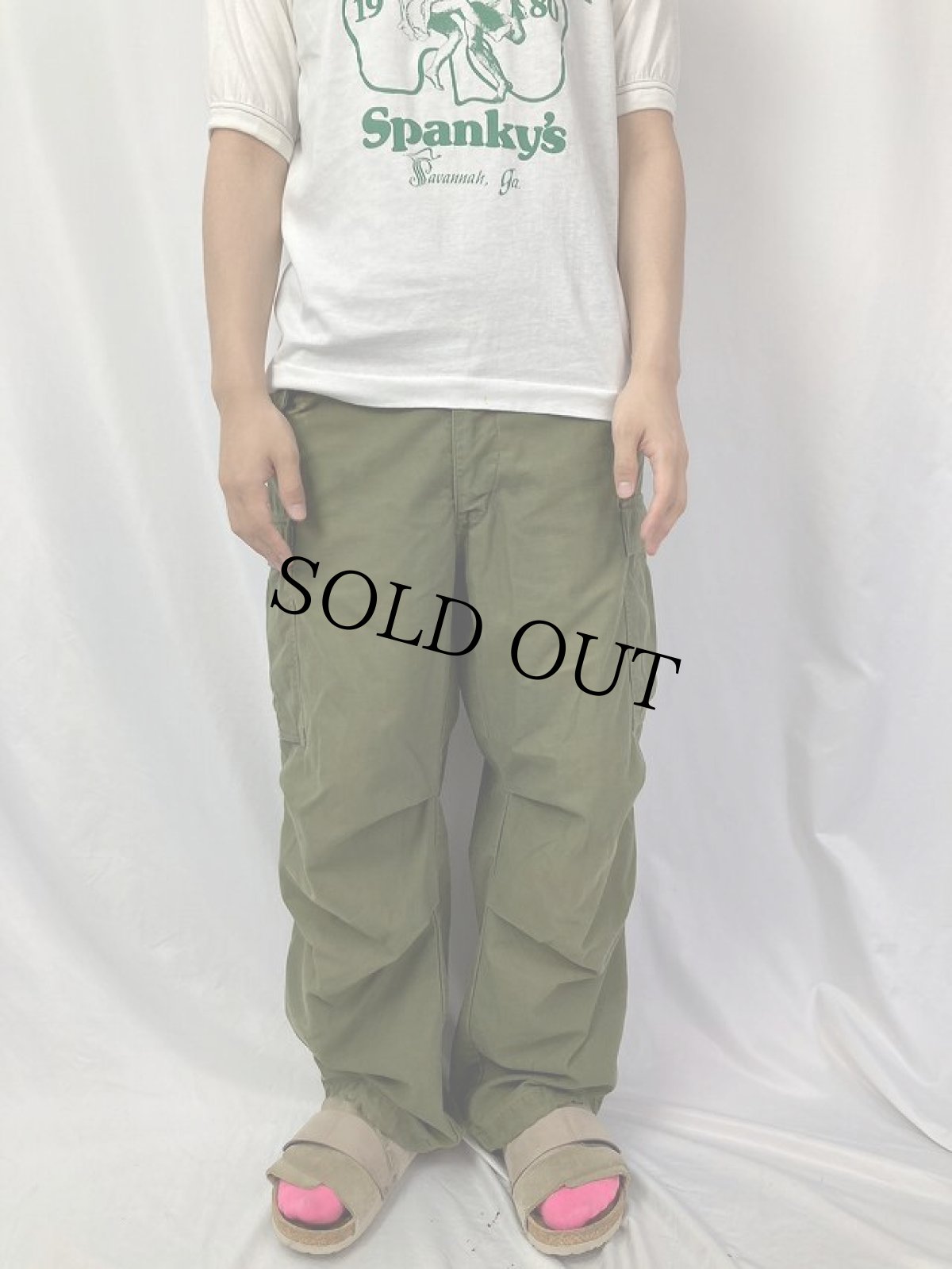 画像2: 70's U.S.ARMY M-65 フィールドパンツ SMALL-REGULAR (2)