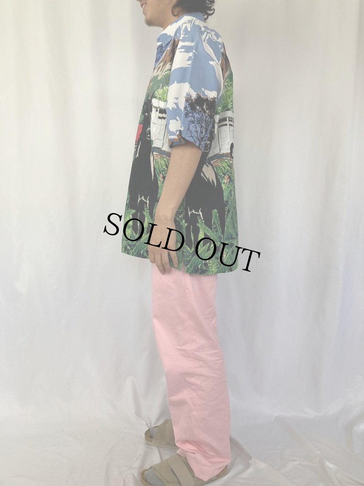 画像3: 90's Roper 風景柄コットンシャツ M (3)