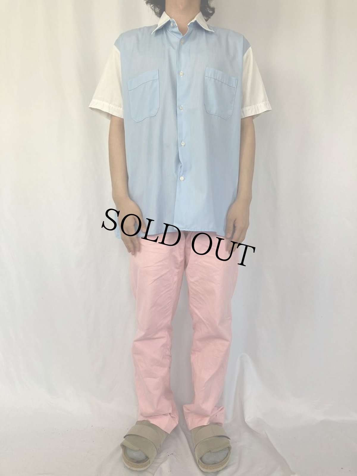 画像2: EURO Herrenhemden 切り替えデザインシャツ 43 (2)