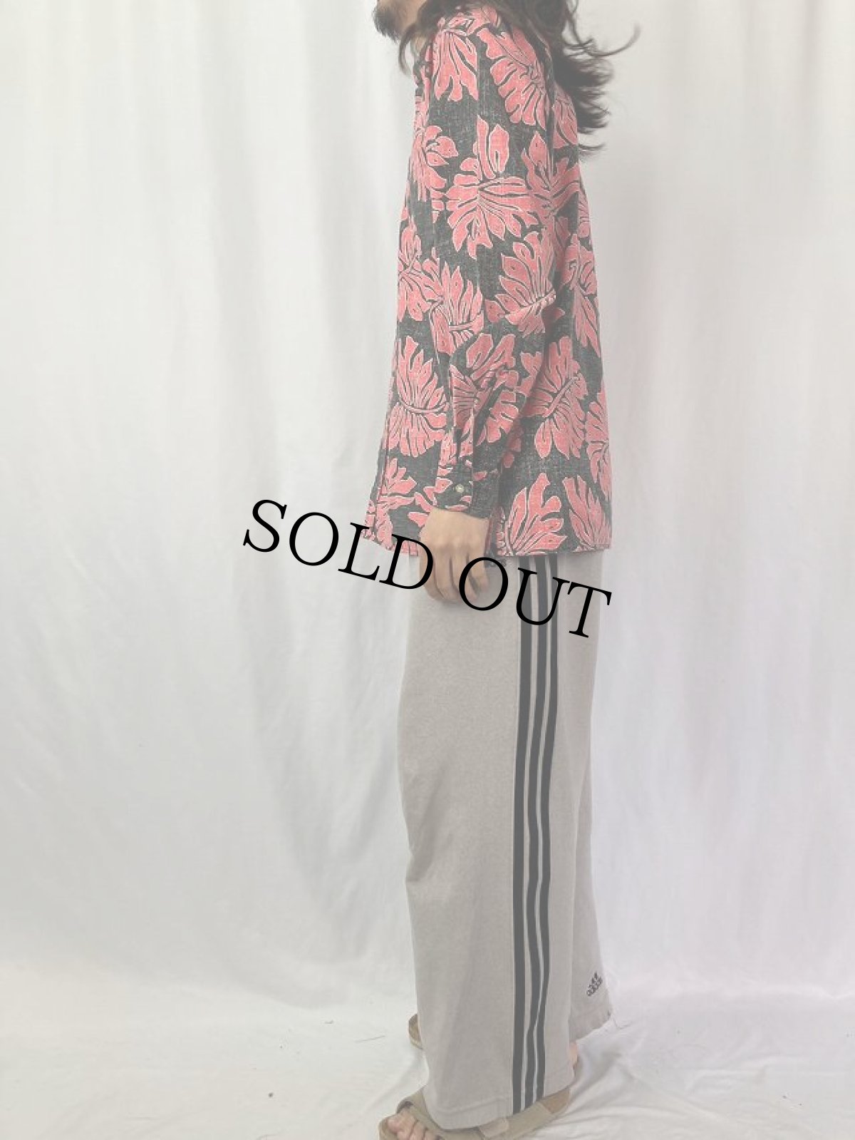 画像3: 90's Reyn Spooner リーフ柄 スプーナークロス ボタンダウンシャツ L (3)