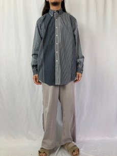 画像2: Ralph Lauren "CLASSIC FIT" チェック柄 クレイジーパターン コットンボタンダウンシャツ L (2)