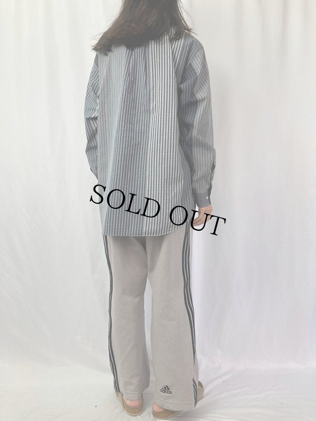 画像4: Ralph Lauren "CLASSIC FIT" チェック柄 クレイジーパターン コットンボタンダウンシャツ L (4)