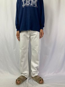 画像2: 80's Levi's 501 USA製 ホワイトデニムパンツ W35 (2)