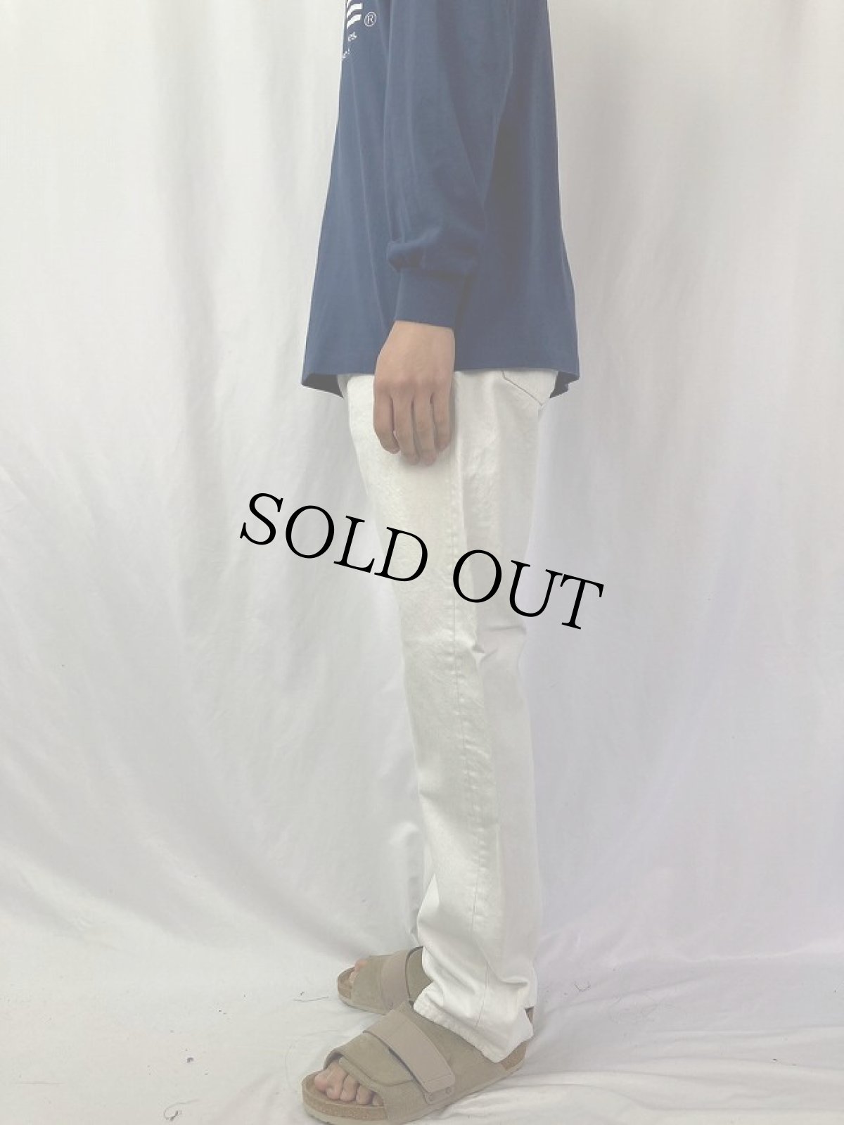 画像3: 80's Levi's 501 USA製 ホワイトデニムパンツ W35 (3)