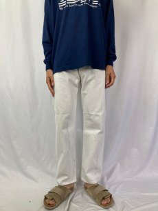 画像2: 90's Levi's 501 USA製 ホワイトデニムパンツ W31 (2)