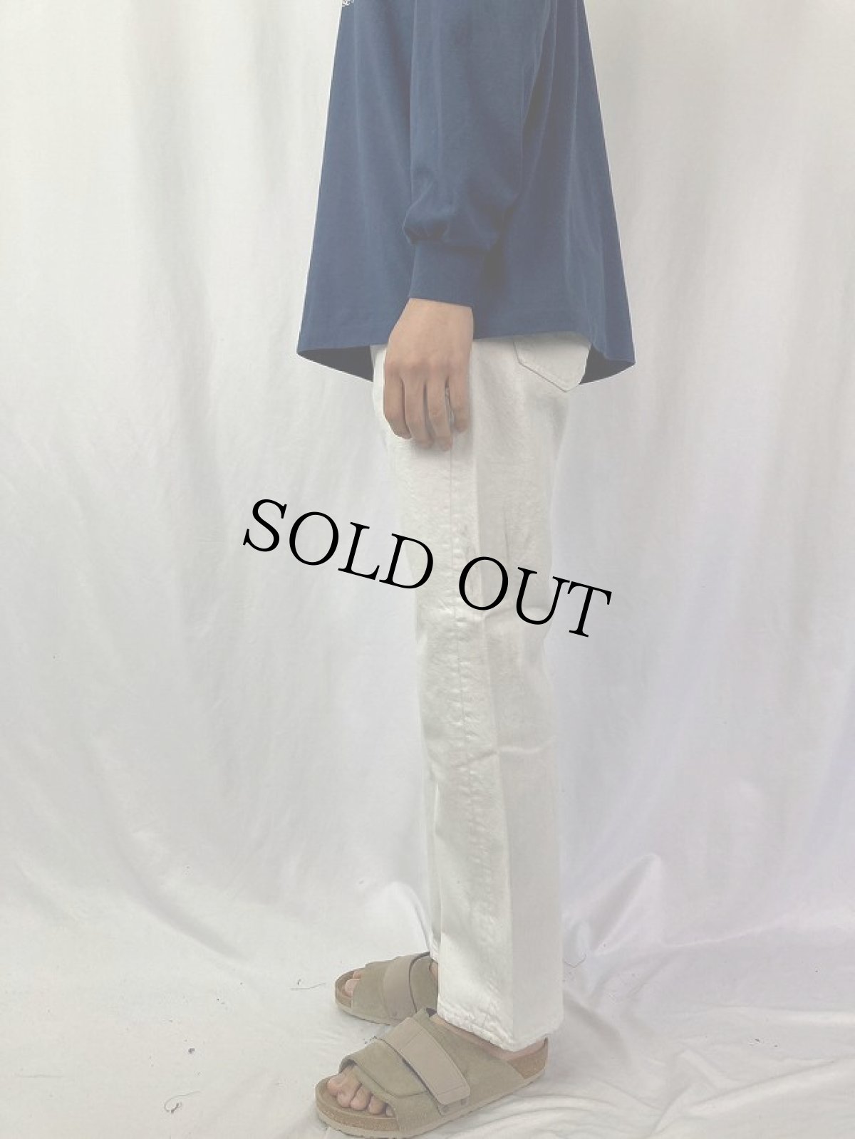 画像3: 90's Levi's 501 USA製 ホワイトデニムパンツ W31 (3)