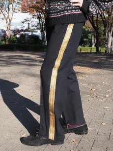 画像1: 20's Rice&Duval inc サイドライン ウールセレモニーパンツ BLACK W38 (1)