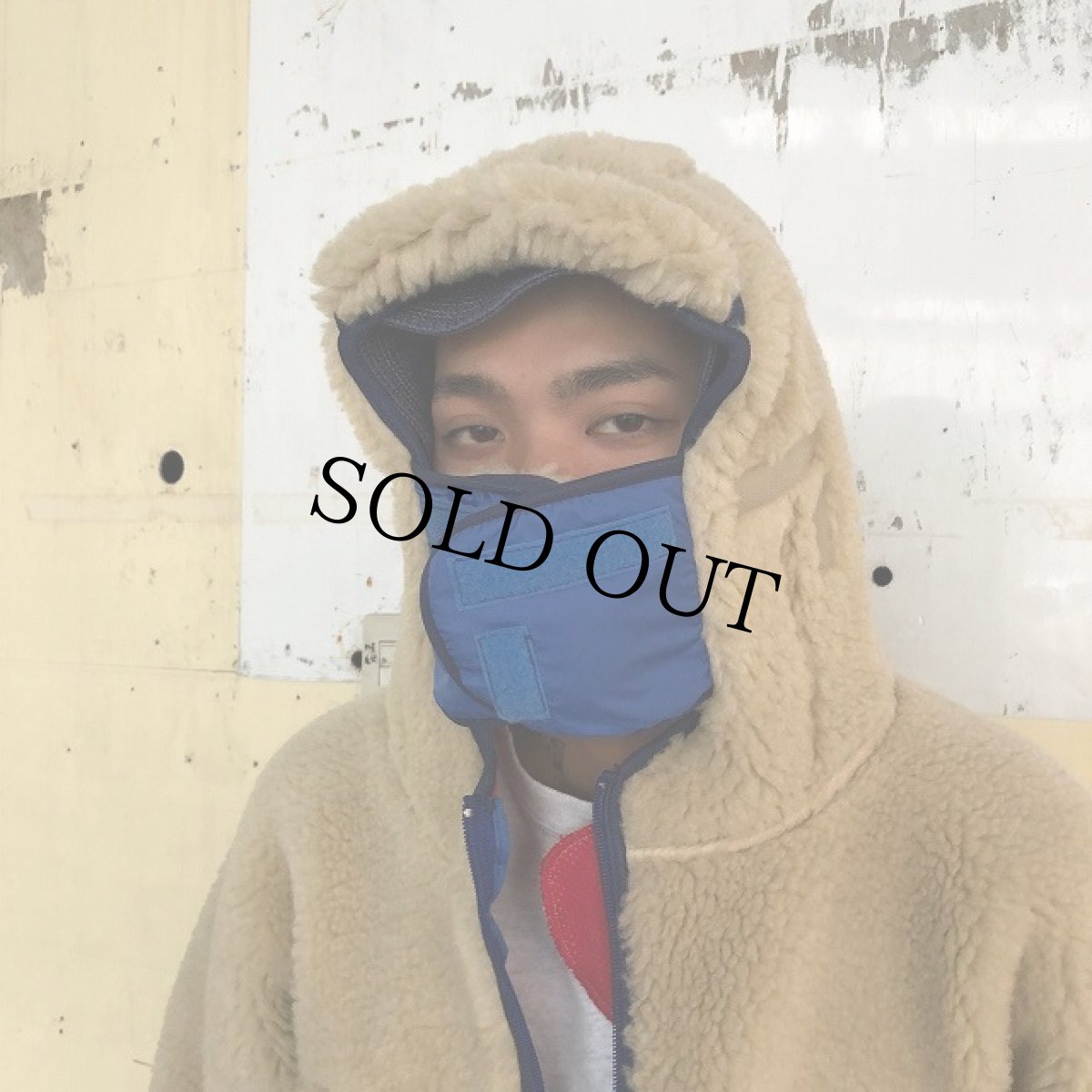 画像7: COMFY OUTDOOR GARMENT "RABBIT HOODIE" BEIGE×BLUE 【S】 (7)