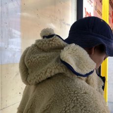 画像15: COMFY OUTDOOR GARMENT "RABBIT HOODIE" BEIGE×BLUE 【S】 (15)