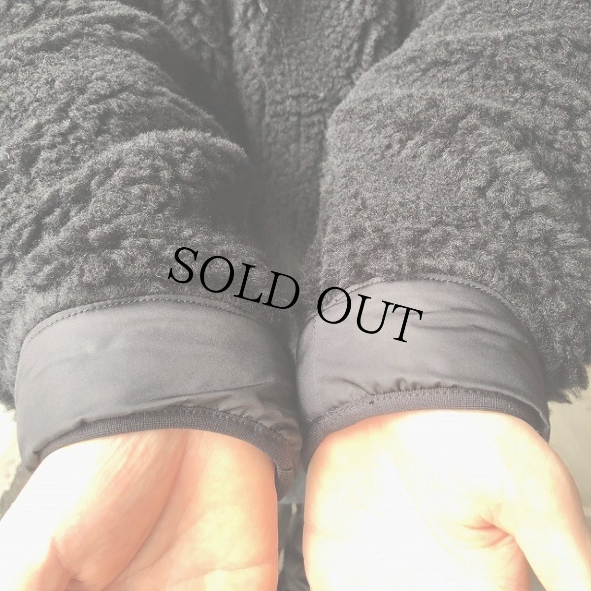 画像7: COMFY OUTDOOR GARMENT "RABBIT HOODIE" BLACK×BLACK 【M】 (7)