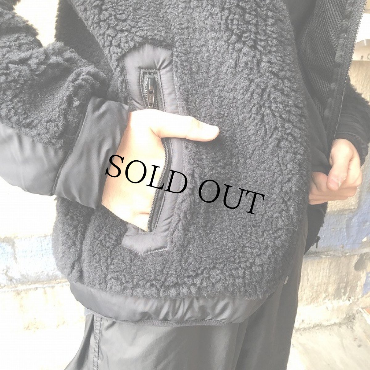 画像8: COMFY OUTDOOR GARMENT "RABBIT HOODIE" BLACK×BLACK 【M】 (8)